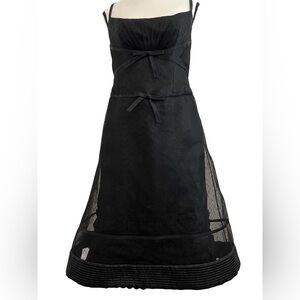 Carolina Herrera dress designer luxury formal cocktail black midi 10